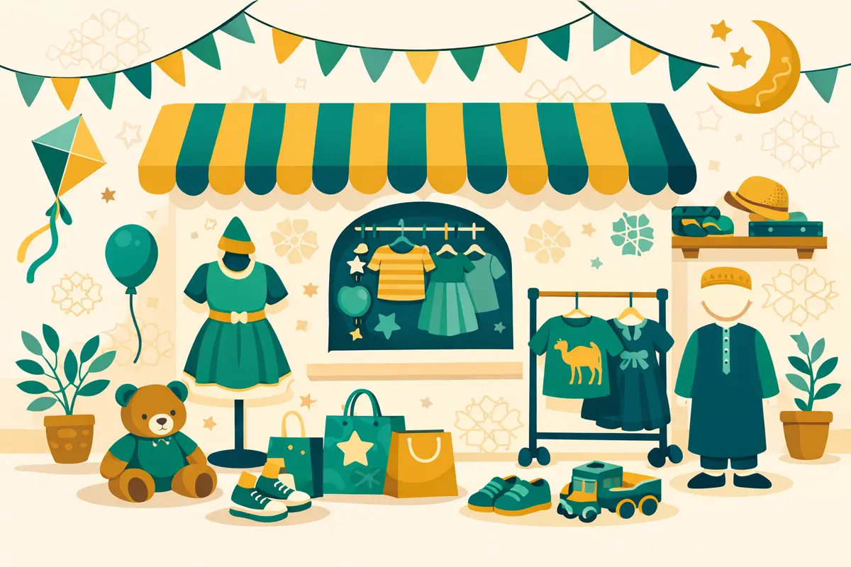 Dans le magasin de vêtements en arabe – Jeu éducatif