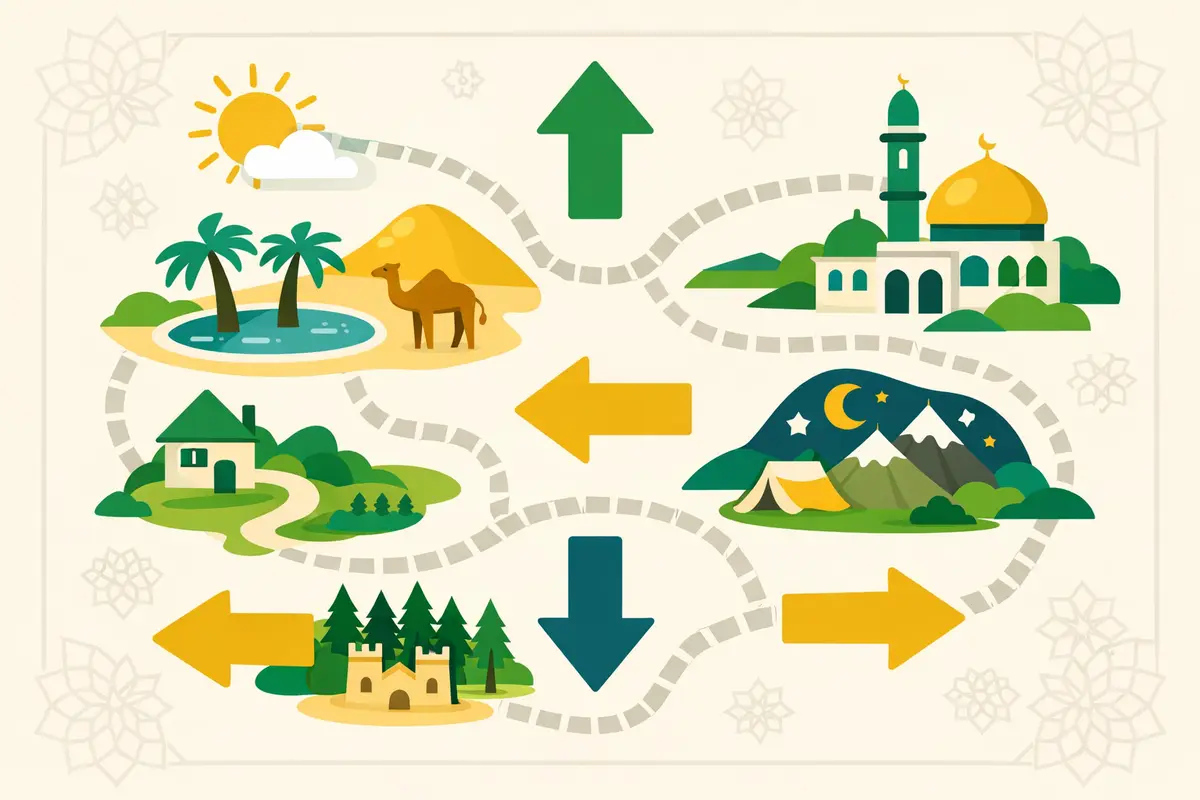 Les directions en arabe 2 – Jeu éducatif